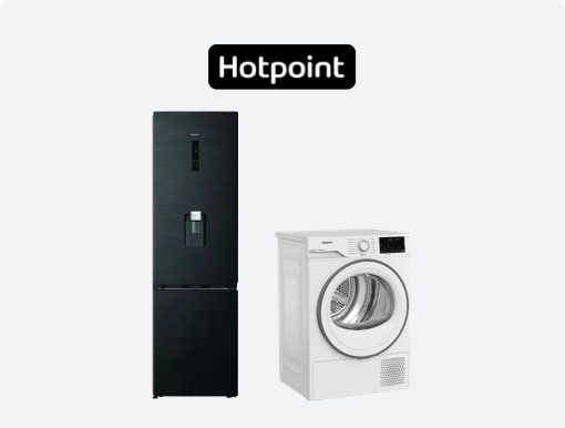 Selected Hotpoint efficient appliances.