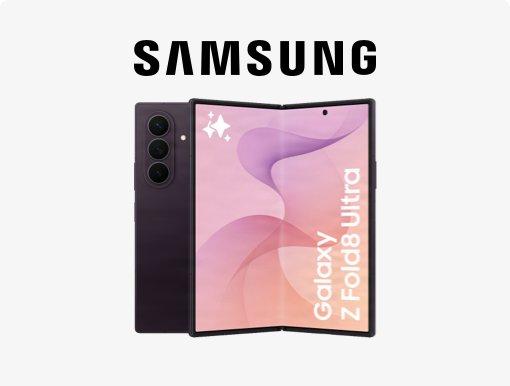 Image of Samsung galaxy Z fold8 Ultra with logo