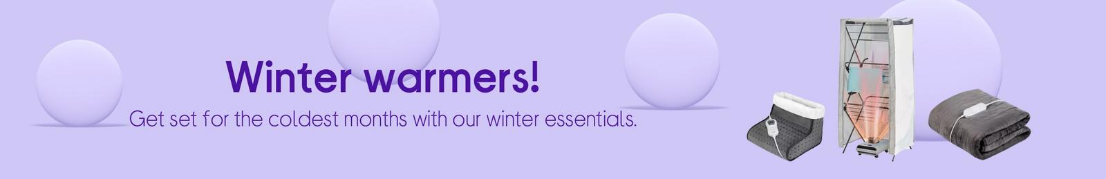 Winter warmers! Beat the cold with our winter essentials.