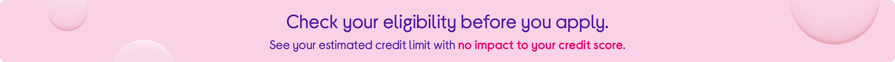 Check your eligibility