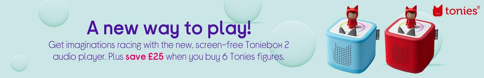 Images of Toniebox 2 with Tonies logo