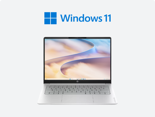 Imagery of Windows laptop plus logo