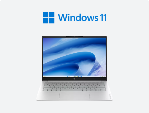 Imagery of Windows laptop plus logo