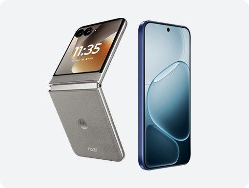 Folding smartphone and regular smartphone