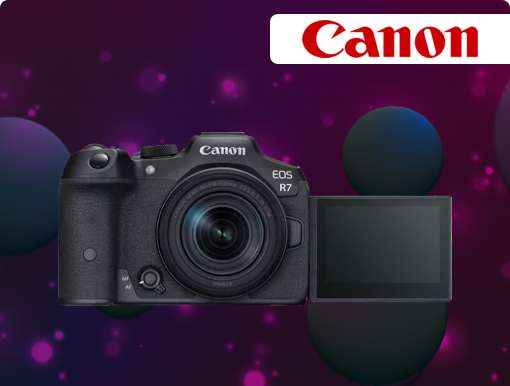 Canon mirrorless cameras with Logo.