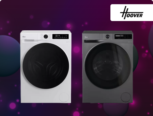 HOOVER Pro Wash Series 5 WiFi-enabled Washing Machines with Logo.