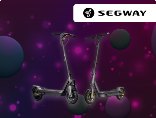Imagery of Segway e-scooters.