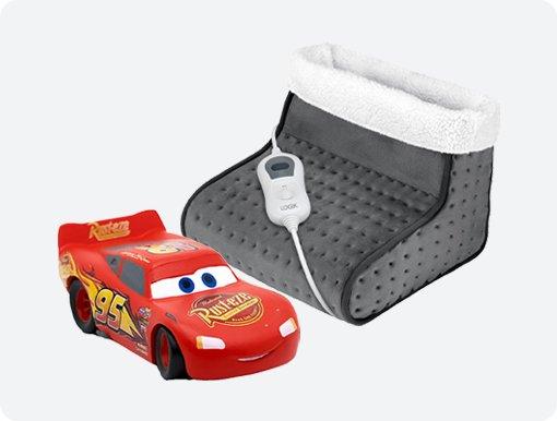 Lightning McQueen and electric foot warmer