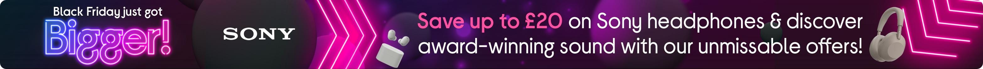 Save up to £50 on Sony headphones & discover award-winning sound with our unmissable offers!