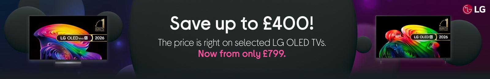 LG OLED TVs with logo.