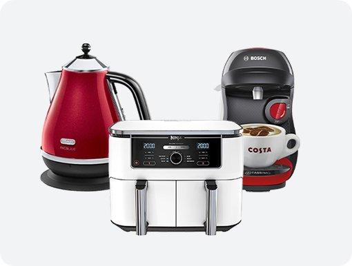 Kettle, air fryer and coffee machine