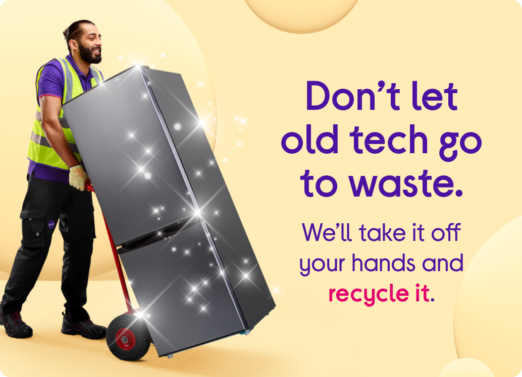 Don’t let old tech go to waste.​ We’ll take it off your hands and recycle it.​