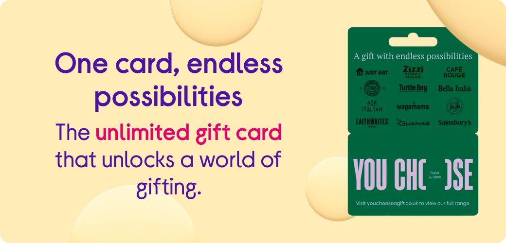 The unlimited gift card