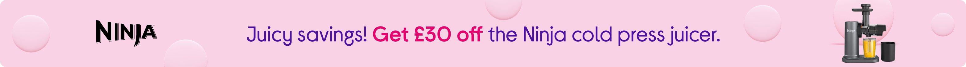 Juicy savings! Get £30 off the Ninja cold press juicer.
