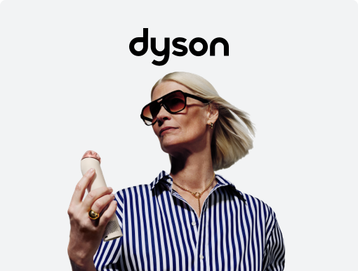 Dyson HushJet™ Mini Cool fan with Logo.