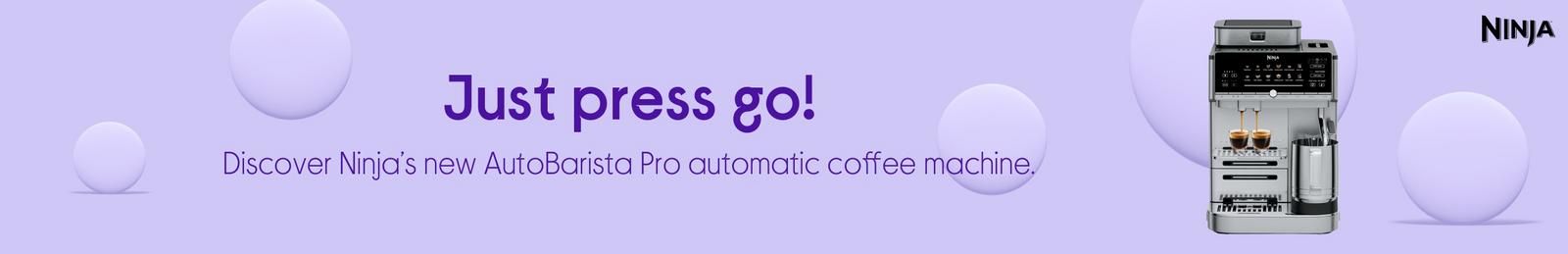 Just press go!  Discover Ninja’s new AutoBarista Pro automatic coffee machine.