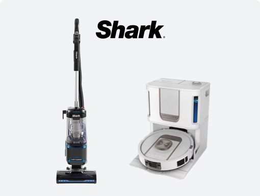 SHARK Power Detect Robot Vacuum Cleaner, Lift-Away Upright Bagless Vacuum Cleaner with Logo.