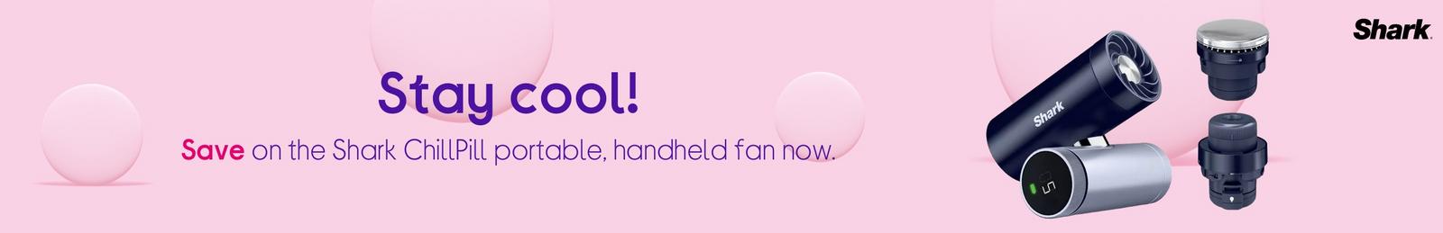 Save on the Shark ChillPill portable, handheld fan now.