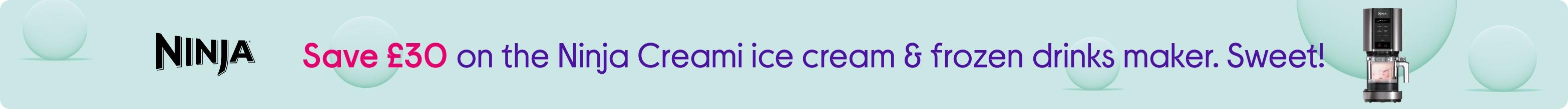 Save £30 on the Ninja Creami ice cream & frozen drinks maker. Sweet!