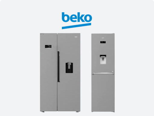 BEKO Pro HarvestFresh Fridge Freezers with Logo.