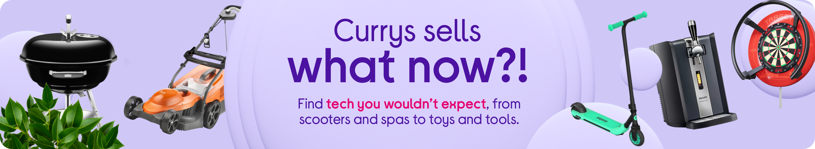 Currys sells what now?! Find tech you wouldn't expect, from scooters and spas to toys and tools